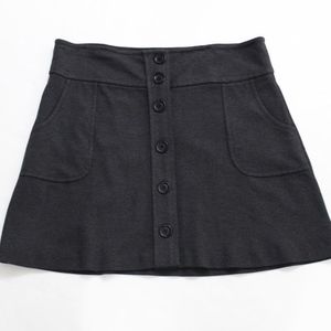 BANANA REPUBLIC Gray Cotton Button Front Stretch